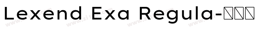 Lexend Exa Regula字体转换